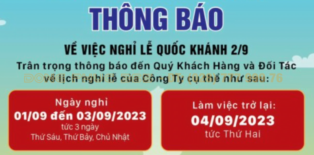 thong bao nghi le